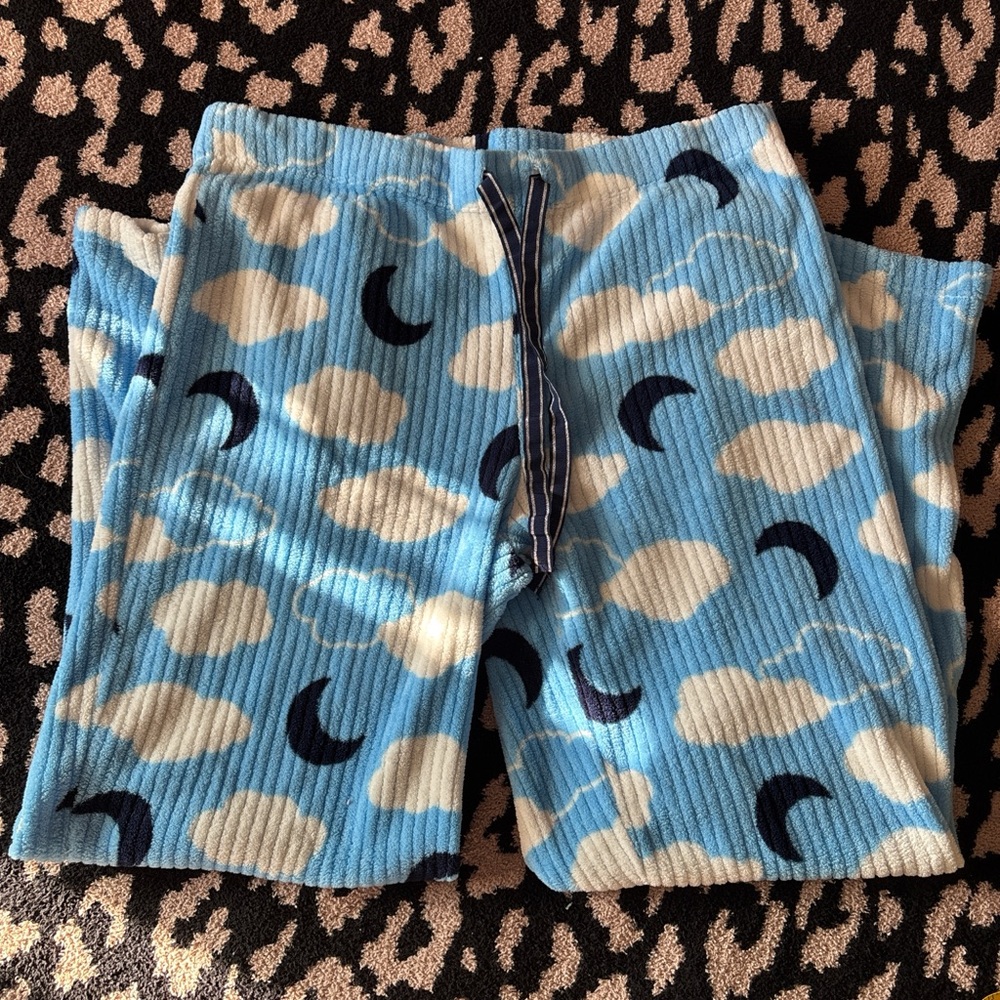 Faded Glory Blue Cloud Pajama Bottoms